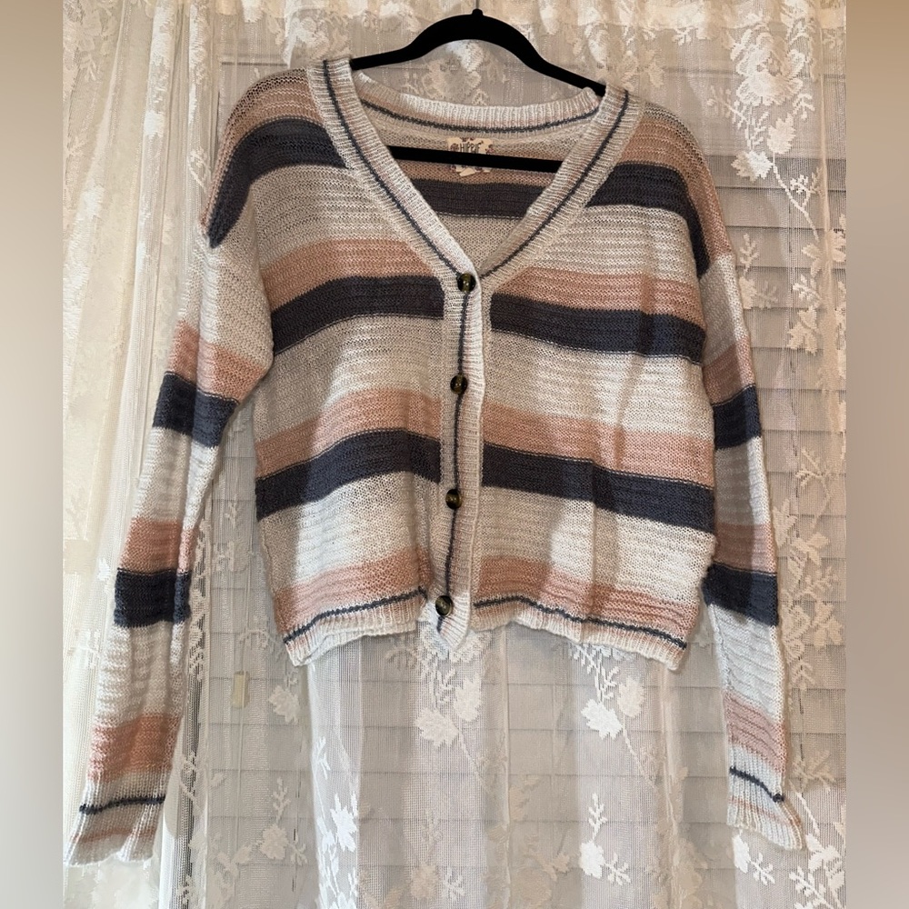 Lightweight Button Up Sweater - image 1